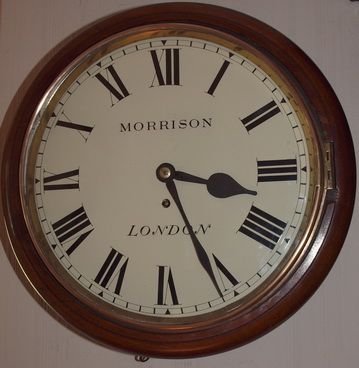 English Fusee Dial Clock Morrison London