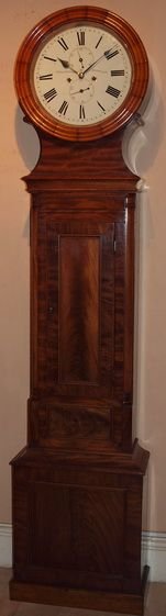 Antique Scottish Edinburgh Drumhead Longcase Clock