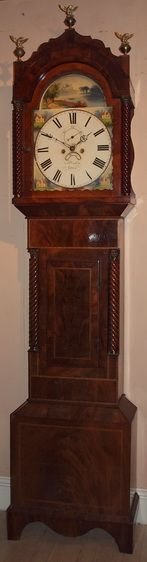 Mahogany Longcase Clock Preddy Totnes