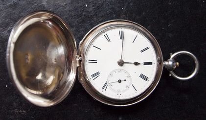 Full Hunter Silver Pocket Watch
