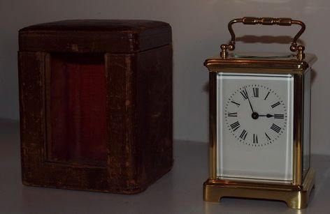 Antique Carriage Clock and Box