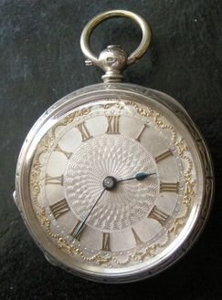 Silver Engraved Pocket Watch