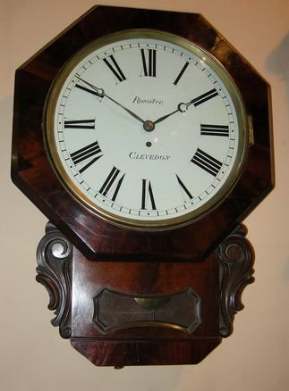Clevedon Fusee Dropdial Wall Clock