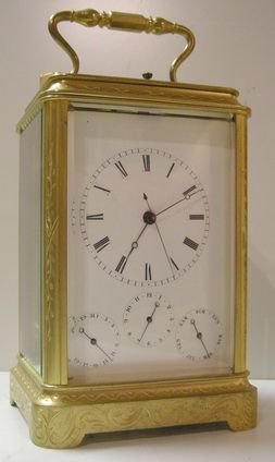 Japay Freres Rare Calendar Clock Duplex Escapement