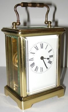 French Brass Cased Carriage Clock