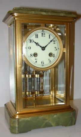 Four Glass Mantel Mecury Pendulum