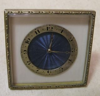 A Small Swiss Carriage Strut Clock