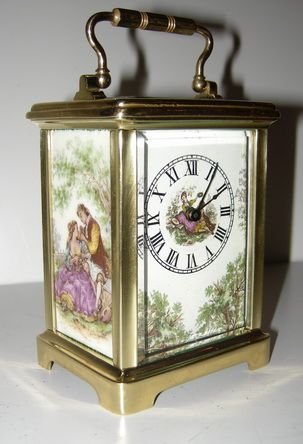 Porcelain Panel Carriage Clock