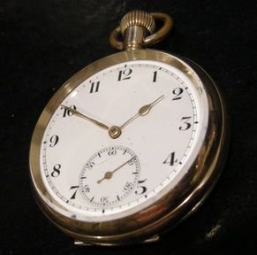 Gents Gold Plate Pocket Watch