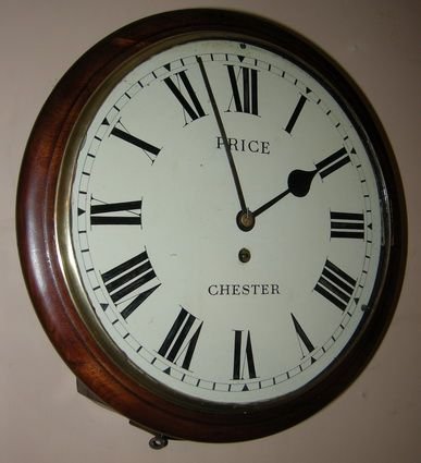 English Fusee Dial Clock Chester.