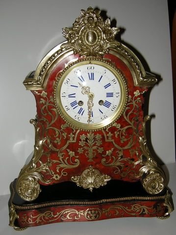 French Boulle Mantel Clock Japay Freres
