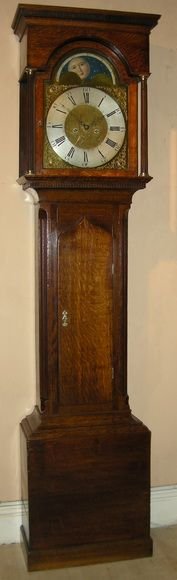Longcase Clock Moon Phase by Barwise of Cockermouth