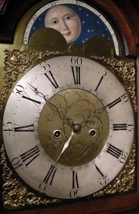 fig 1. Longcase clock moon phase by Barwise of Cockermouth