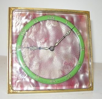 Swiss Small Art Deco Strut Clock