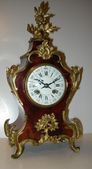French Tortoishell Mantel Clock.