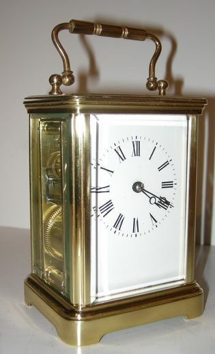 French Brass Cased Carriage Clock