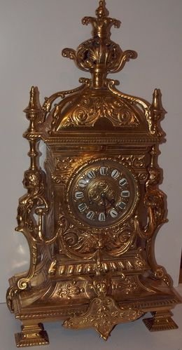 Antique French Gilt Mantel Clock
