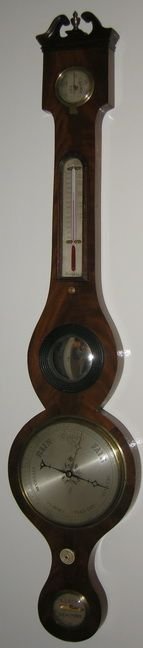 A Rarer, Small 6" Dial Mercury Wheel Barometer