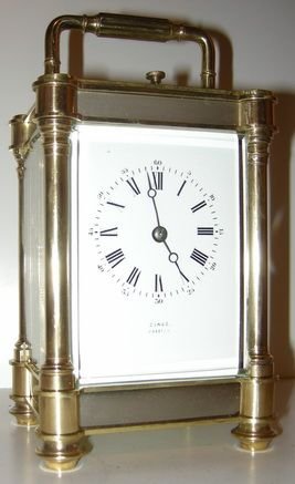 Striking and Repeating French Brass Cased Carriage Clock.