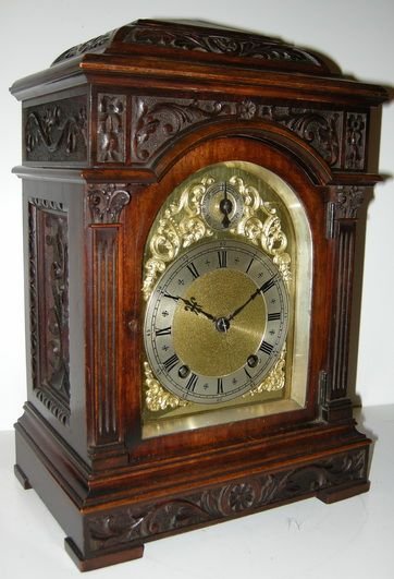 Quality Ting Tang Walnut Bracket Clock