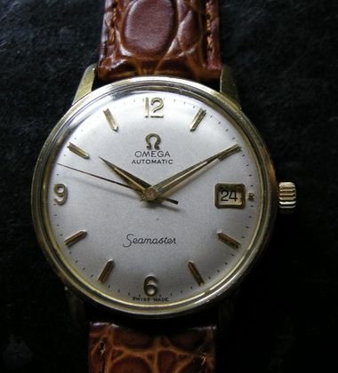 A 1960'S Gents Gold Plate Omega Seamaster Watch