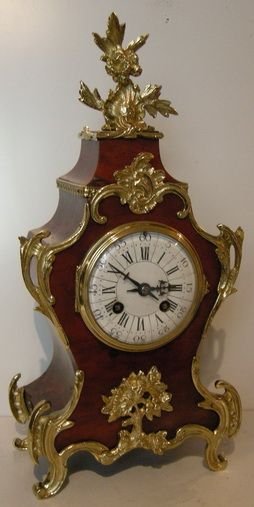 A Quality French Tortoishell Mantel Clock
