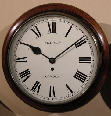 Simpson English Fusee Dial Clock