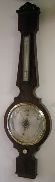 Wotton Under Edge Mahogany Mercury Barometer.