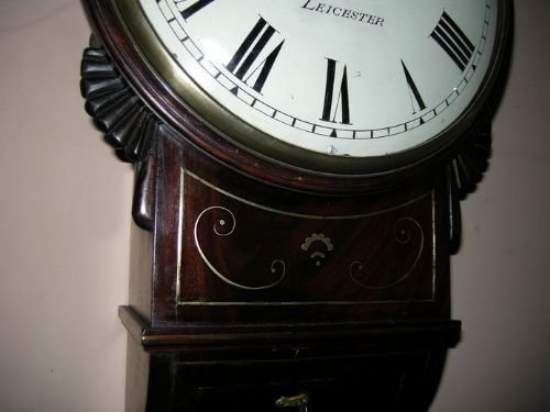fig 1. Regency dropdial fusee wall clock Gray Leicester