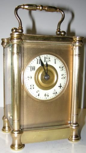 A French Brass Cased Carriage Clock.