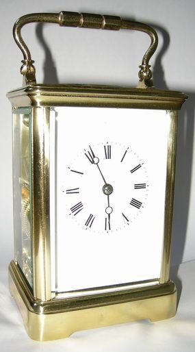 French Striking Brass Cased Carriage Clock