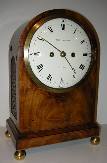 Georgian Twin Fusee Bracket Clock Chater London