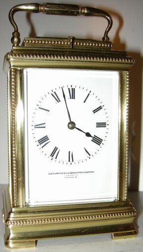 A Striking and Repeating Carriage Clock by Margaine Circa 1895