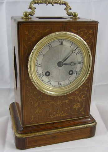 French Rosewood Mantel Clock