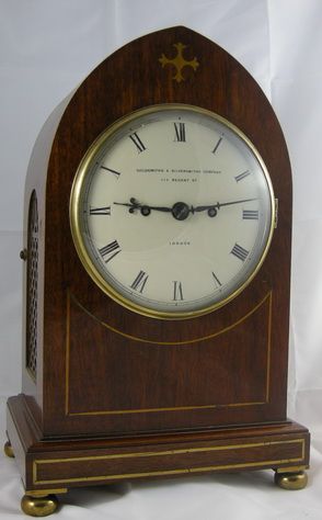 Twin Fusee Bracket Mantel Clock