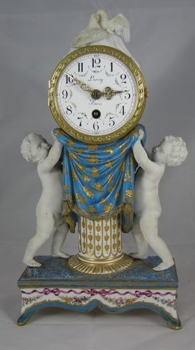 French Porcelain Mantel Clock