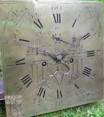 fig 1. A Gloucestershire Georgian 'cottage' grandfather clock