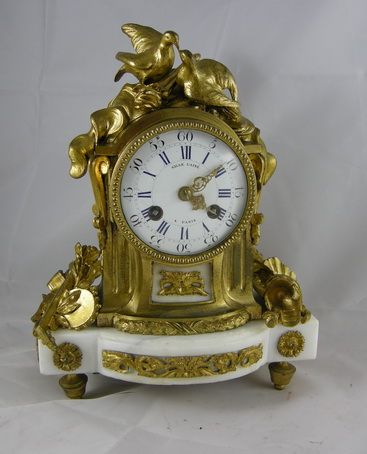 French Ormolu Bronze Mantel Clock