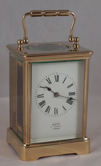Gilded Case Carriage Clock, Dent London