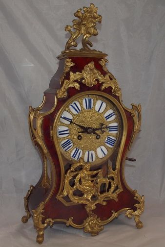 Tortoishell and Ormolu Mounted Mantel Clock