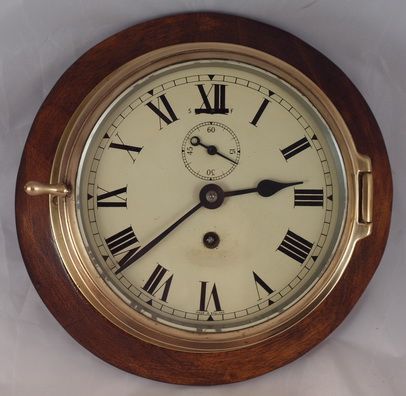 An English Brass Cased Ships Clock