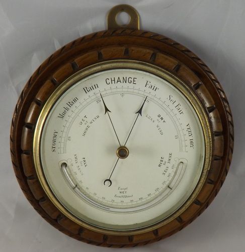 Small Victorian Aneroid Barometer