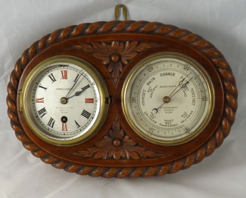 Wall Clock Barometer