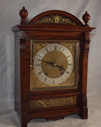 Walnut Bracket Mantel Clock