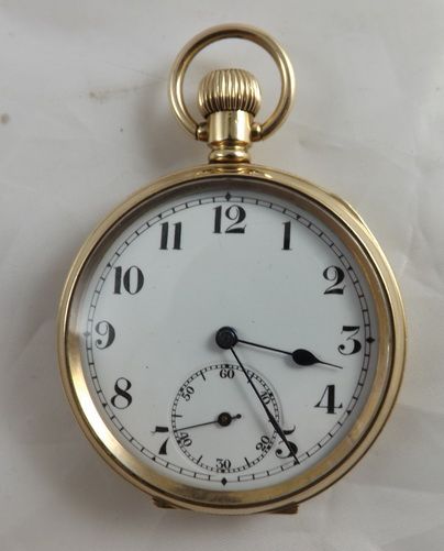 Swiss Gold Plate Pocket Watch