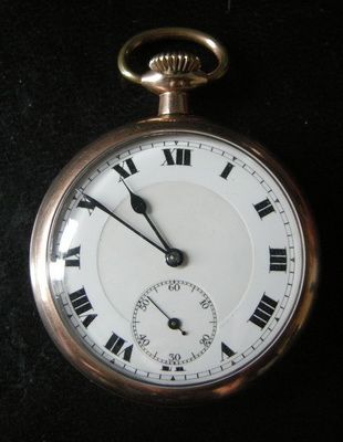 Gents Gold Plated Pocket Watch