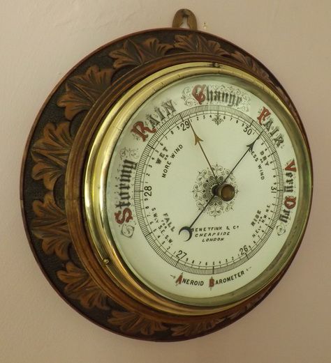Victorian Carved Barometer