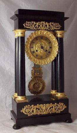 French Portico Clock