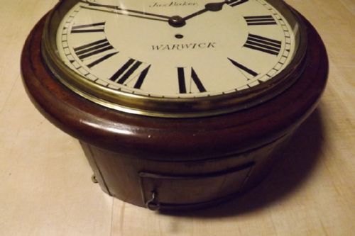 fig 1. English Fusee Dial Clock Baker Warwick