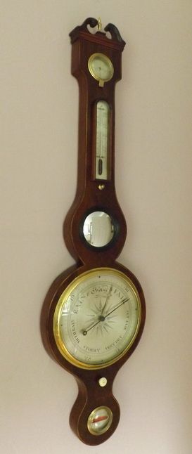 Mahogany 5-Dial Barometer